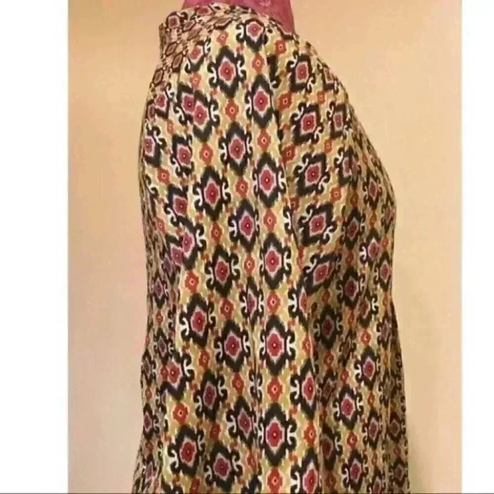 Ophelia FC Multi Colored Moroccan Print Top Sz S - Picture 6 of 9